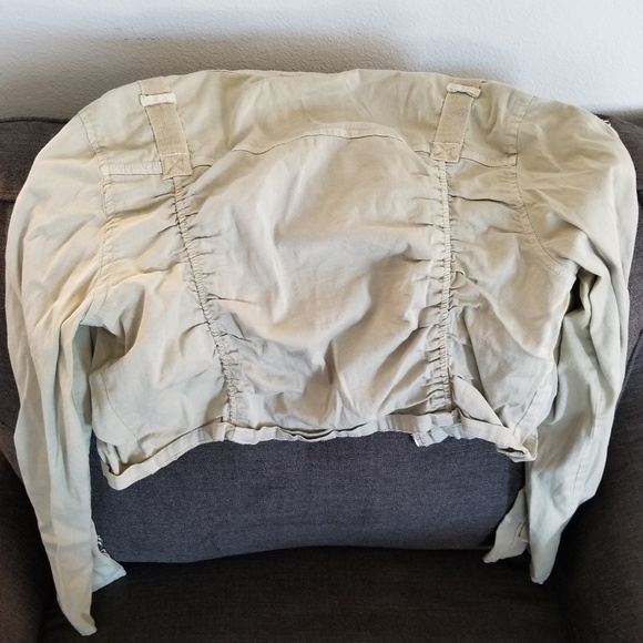 Crop top style khaki jacket - Picture 3 of 4